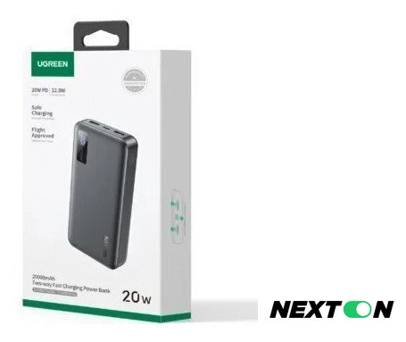 Внешний аккумулятор Ugreen PB312 20000mAh (черный) - Изображение №6 — Интернет-магазин Nexton