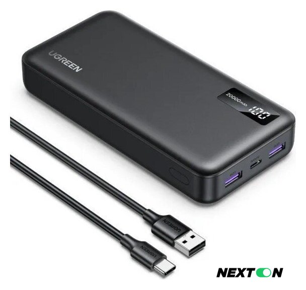 Внешний аккумулятор Ugreen PB312 20000mAh (черный) - Изображение №4 — Интернет-магазин Nexton