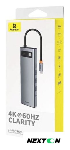 Док-станция Baseus Metal Gleam Series 11-Port Hub B00030709811-00 - Изображение №5 — Интернет-магазин Nexton