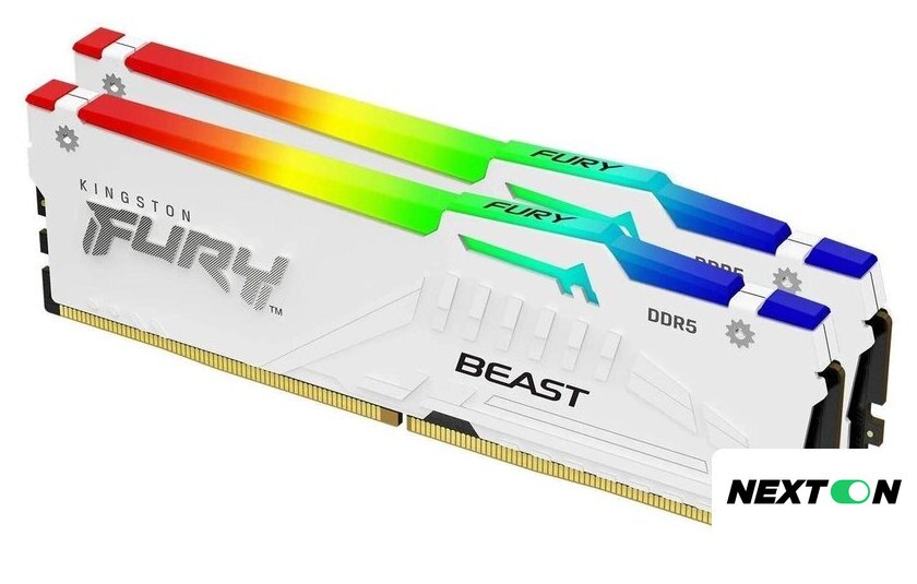 Оперативная память Kingston FURY Beast RGB 2x16ГБ DDR5 6000 МГц KF560C36BWE2AK2-32 - Изображение №2 — Интернет-магазин Nexton