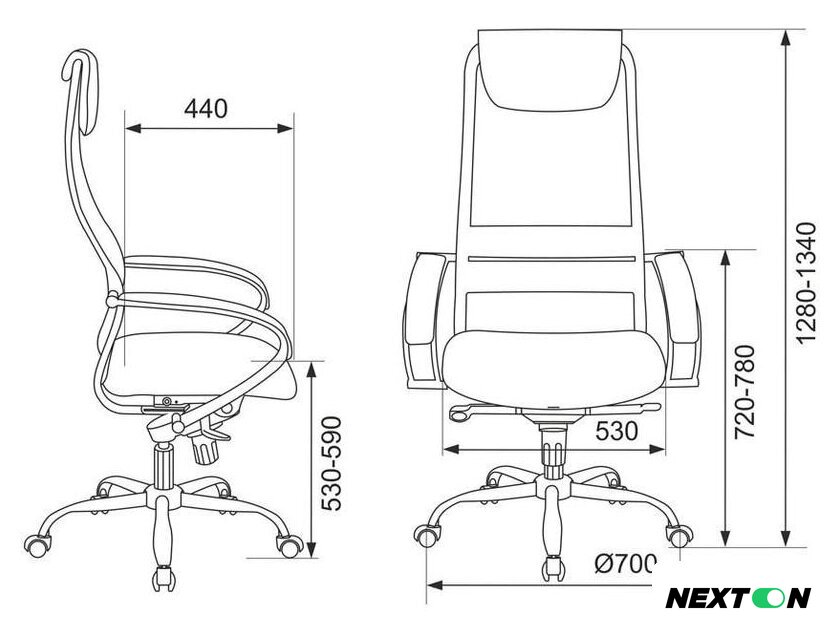 Офисное кресло Бюрократ CH-609SL (черный) - Изображение №9 — Интернет-магазин Nexton