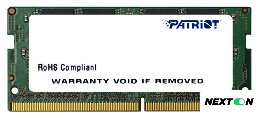 Оперативная память Patriot Signature Line 4GB DDR3 SODIMM PC3-12800 [PSD34G160081S] - Изображение №1 — Интернет-магазин Nexton