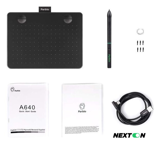 Графический планшет Parblo A640 (черный) - Изображение №7 — Интернет-магазин Nexton