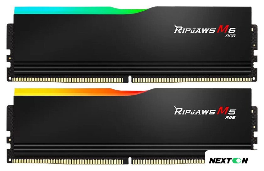 Оперативная память G.Skill Ripjaws M5 RGB 2x32ГБ DDR5 6400 МГц F5-6400J3239G32GX2-RM5RK - Изображение №1 — Интернет-магазин Nexton
