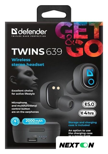 Наушники Defender Twins 639 - Изображение №6 — Интернет-магазин Nexton