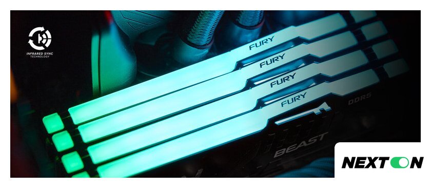 Оперативная память Kingston FURY Beast RGB 2x8ГБ DDR5 6000 МГц KF560C30BBEAK2-16 - Изображение №5 — Интернет-магазин Nexton