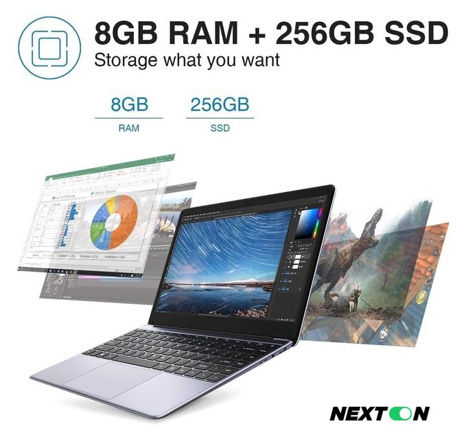 Ноутбук Chuwi HeroBook Pro CWI514-iN40208G256G - Изображение №7 — Интернет-магазин Nexton