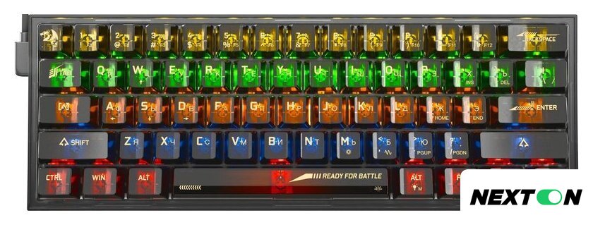 Клавиатура Redragon Fizz (прозрачный/черный) - Изображение №1 — Интернет-магазин Nexton