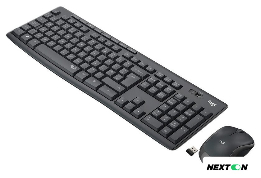 Офисный набор Logitech MK295 Silent Wireless Combo 920-009813 (графитовый) - Изображение №2 — Интернет-магазин Nexton