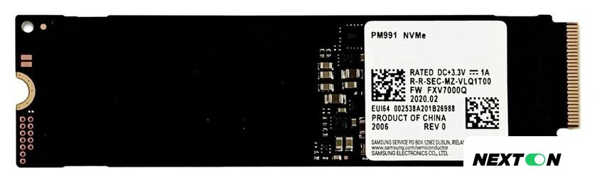 SSD Samsung PM991 256GB MZVLQ256HAJD - Изображение №1 — Интернет-магазин Nexton