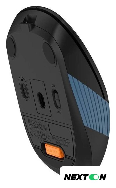 Мышь A4Tech Fstyler FB10CS (черный/синий) - Изображение №3 — Интернет-магазин Nexton