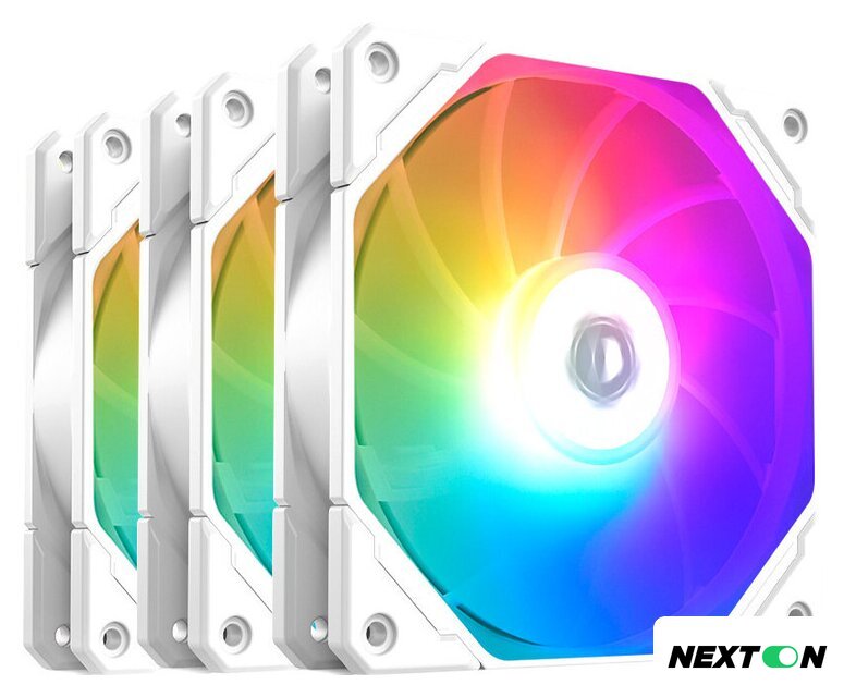 Комплект вентиляторов для корпуса ID-Cooling TF-12025-PRO-ARGB Trio White - Изображение №1 — Интернет-магазин Nexton