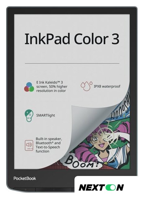 Электронная книга PocketBook 743K3 InkPad Color 3 (черный/серебристый) - Изображение №7 — Интернет-магазин Nexton