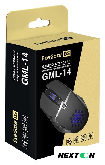 Мышь ExeGate GML-14 - Изображение №7 — Интернет-магазин Nexton