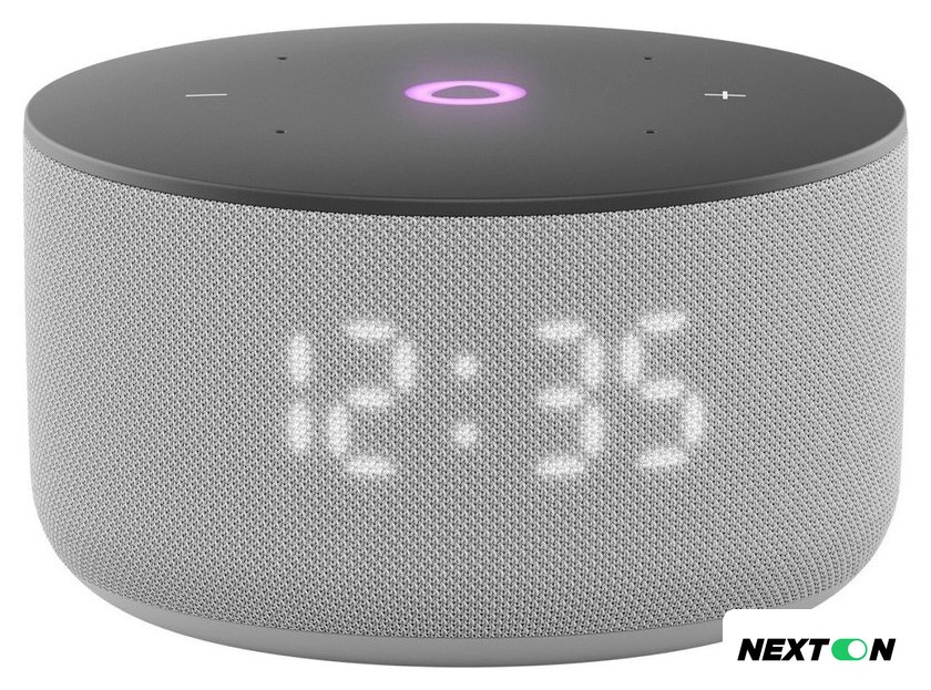 Умная колонка Яндекс Станция Мини 3 с часами (серый) - Изображение №1 — Интернет-магазин Nexton