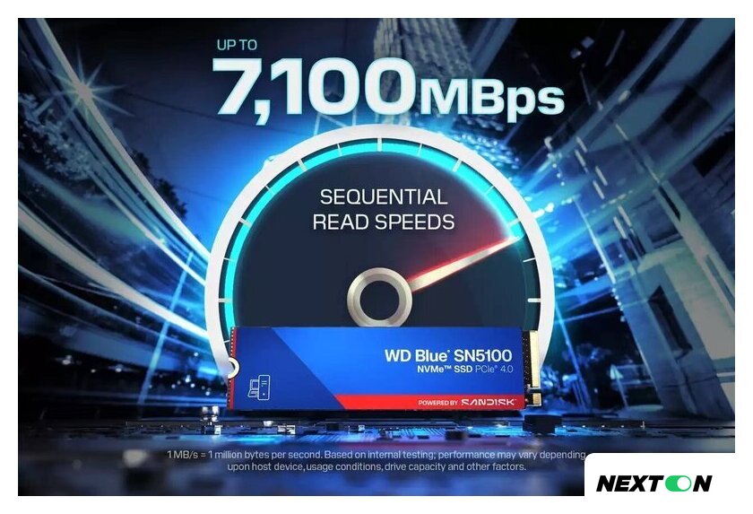SSD WD Blue SN5100 500GB WDS500G5B0E - Изображение №2 — Интернет-магазин Nexton