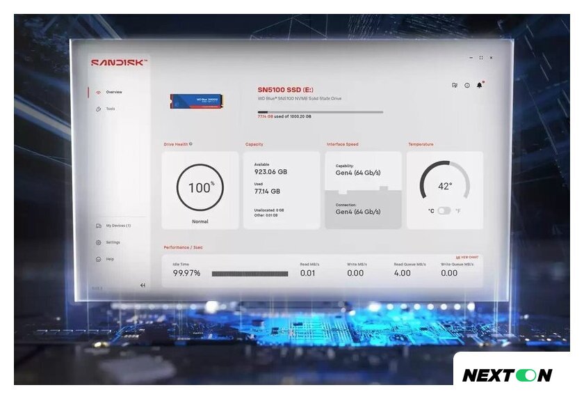 SSD WD Blue SN5100 500GB WDS500G5B0E - Изображение №5 — Интернет-магазин Nexton