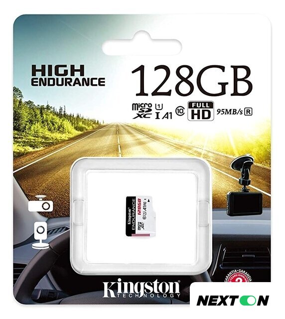 Карта памяти Kingston High Endurance microSDXC 128GB - Изображение №3 — Интернет-магазин Nexton