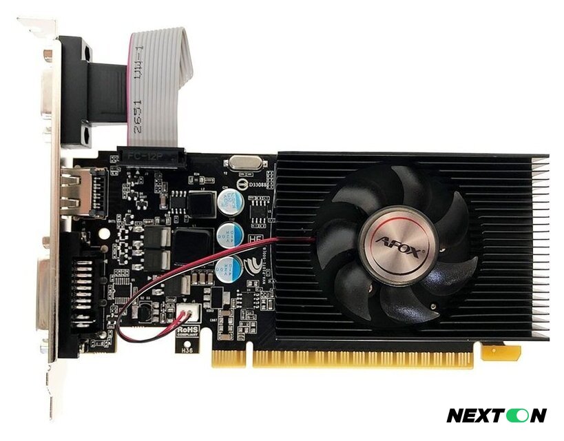 Видеокарта AFOX GeForce GT 610 2GB DDR3 AF610-2048D3L7-V6 - Изображение №1 — Интернет-магазин Nexton