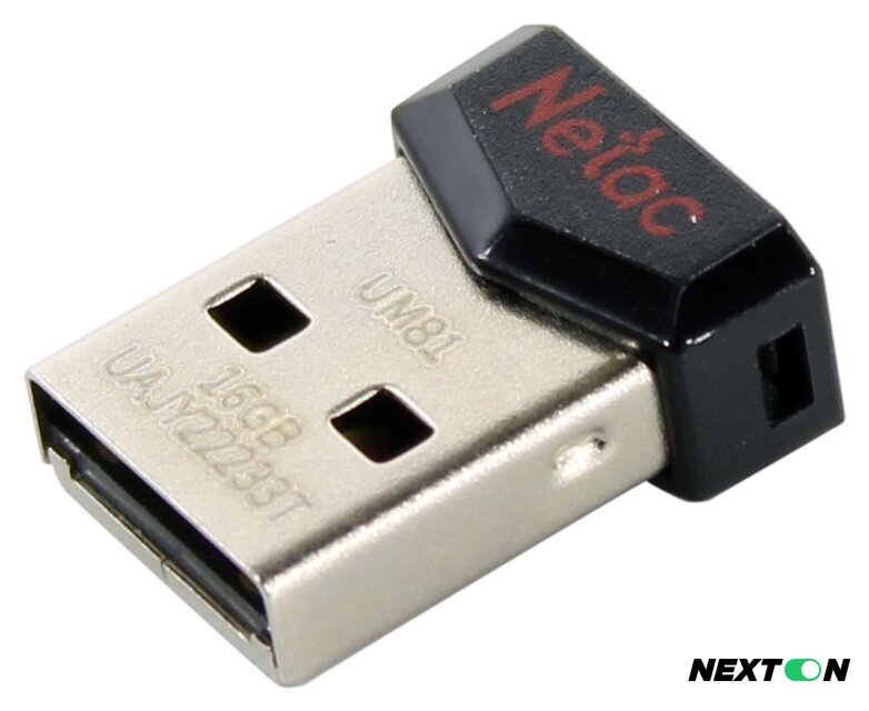 USB Flash Netac UM81 USB 2.0 16GB NT03UM81N-016G-20BK - Изображение №1 — Интернет-магазин Nexton