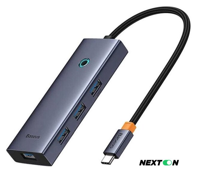Док-станция Baseus Flite Series 4-Port USB-C Hub B00052809813-00 - Изображение №1 — Интернет-магазин Nexton