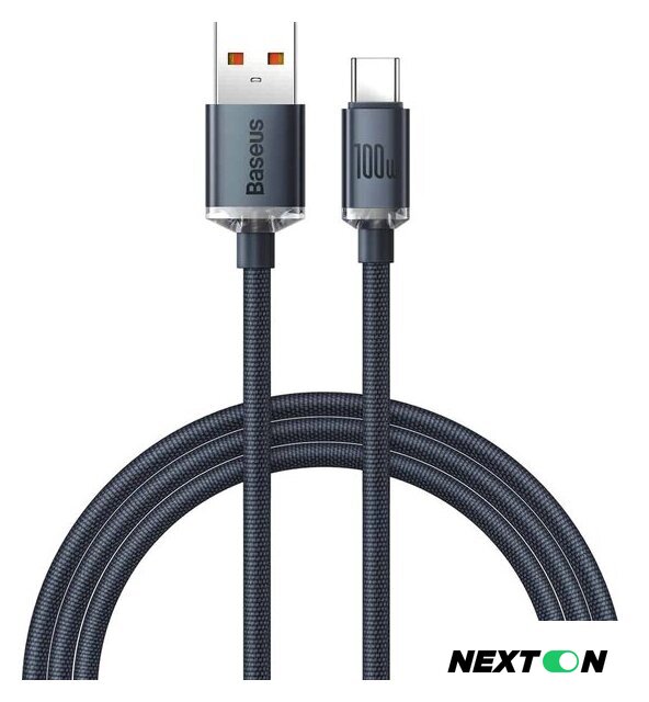 Кабель Baseus CAJY000501 USB Type-A - USB Type-C (2 м, черный) - Изображение №1 — Интернет-магазин Nexton