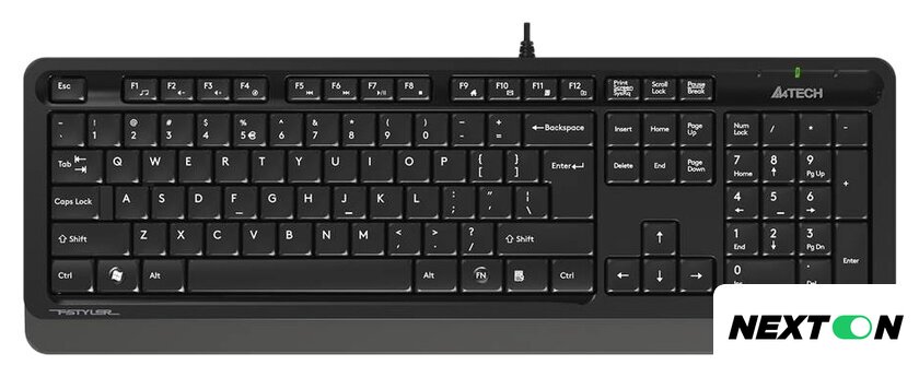 Клавиатура A4Tech Fstyler FK10 (черный/серый) - Изображение №1 — Интернет-магазин Nexton