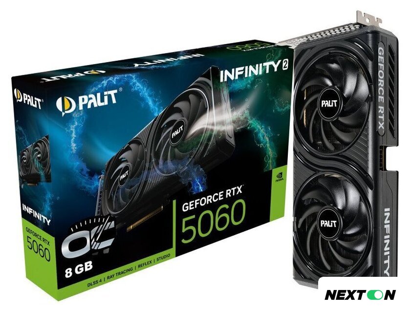 Видеокарта Palit GeForce RTX 5060 Infinity 2 OC NE75060V19P1-GB2063L - Изображение №8 — Интернет-магазин Nexton