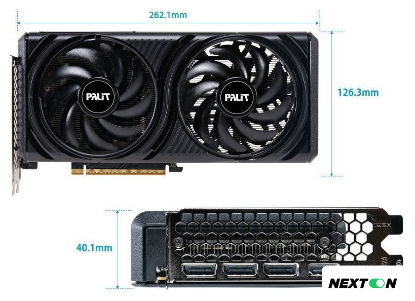 Видеокарта Palit GeForce RTX 5060 Infinity 2 OC NE75060V19P1-GB2063L - Изображение №9 — Интернет-магазин Nexton