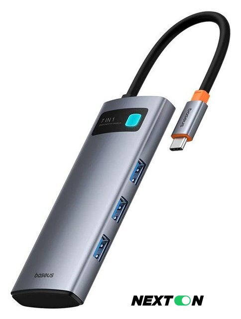 Док-станция Baseus UltraJoy Series 7-Port Hub B00030708811-00 - Изображение №1 — Интернет-магазин Nexton