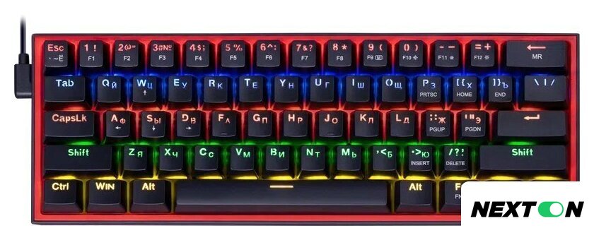 Клавиатура Redragon Fizz (Redragon Melt-Gold, черный/красный) - Изображение №1 — Интернет-магазин Nexton