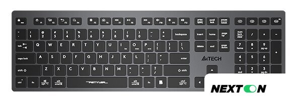 Клавиатура A4Tech Fstyler FBX50C (серый/черный) - Изображение №1 — Интернет-магазин Nexton