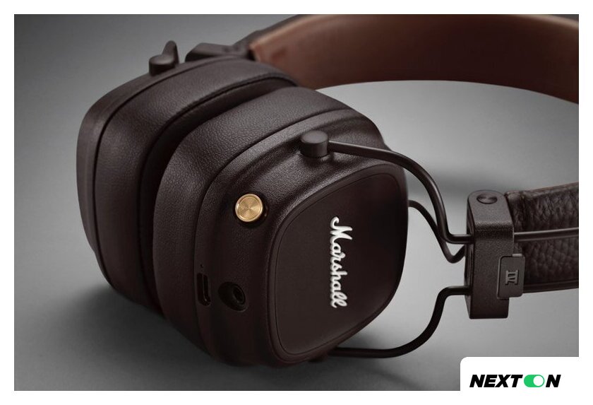 Наушники Marshall Major IV (коричневый) - Изображение №7 — Интернет-магазин Nexton
