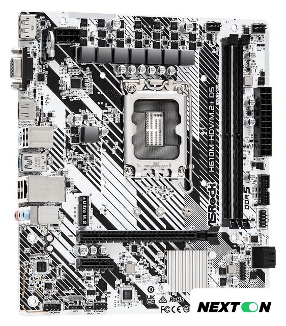 Материнская плата ASRock H610M-HDV/M.2+ D5 - Изображение №4 — Интернет-магазин Nexton
