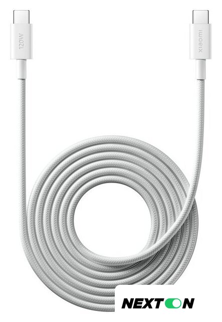 Кабель Xiaomi 120W USB Type-C - USB Type-C BHR087AGL (2 м, белый) - Изображение №1 — Интернет-магазин Nexton