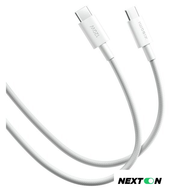 Кабель Xiaomi 120W USB Type-C - USB Type-C BHR087AGL (2 м, белый) - Изображение №2 — Интернет-магазин Nexton