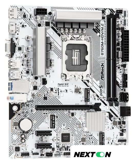 Материнская плата ASRock B760M-HDV/M.2 - Изображение №4 — Интернет-магазин Nexton