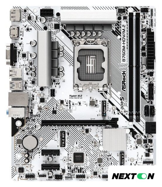 Материнская плата ASRock B760M-HDV/M.2 - Изображение №1 — Интернет-магазин Nexton
