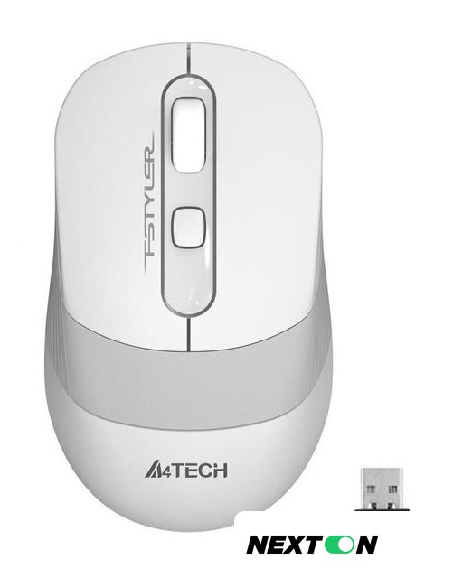 Мышь A4Tech Fstyler FG10S (белый/серый) - Изображение №2 — Интернет-магазин Nexton