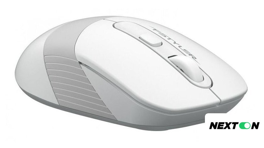 Мышь A4Tech Fstyler FG10S (белый/серый) - Изображение №3 — Интернет-магазин Nexton