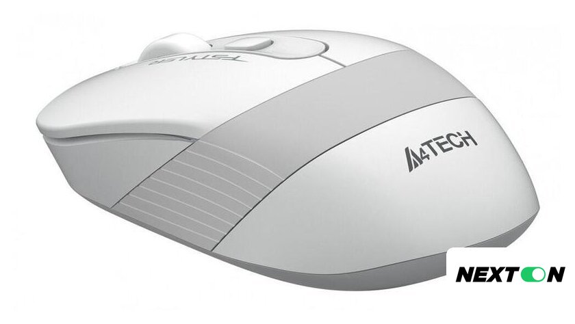Мышь A4Tech Fstyler FG10S (белый/серый) - Изображение №4 — Интернет-магазин Nexton