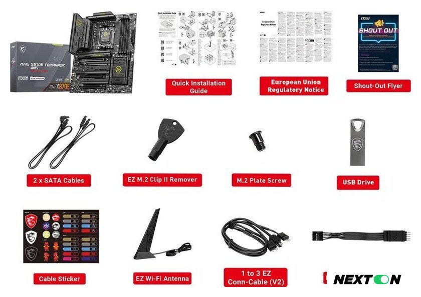 Материнская плата MSI MAG X870E Tomahawk WiFi - Изображение №2 — Интернет-магазин Nexton