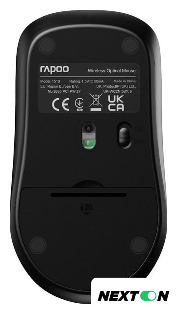 Мышь Rapoo 1510 (черный) - Изображение №6 — Интернет-магазин Nexton