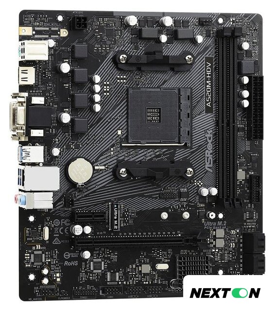 Материнская плата ASRock A520M-HDV - Изображение №2 — Интернет-магазин Nexton