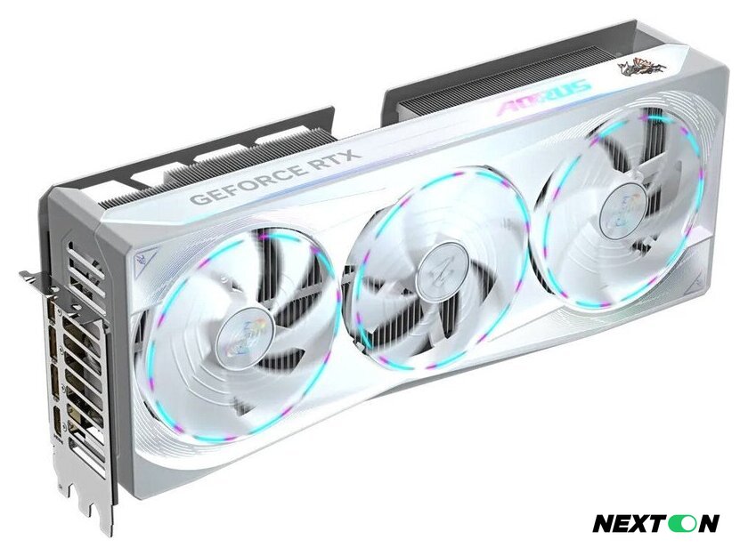 Видеокарта Gigabyte Aorus GeForce RTX 5080 Master Ice 16G GV-N5080AORUSM ICE-16GD - Изображение №1 — Интернет-магазин Nexton