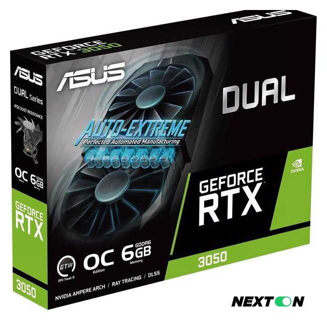Видеокарта ASUS Dual GeForce RTX 3050 OC Edition 6GB DUAL-RTX3050-O6G - Изображение №9 — Интернет-магазин Nexton