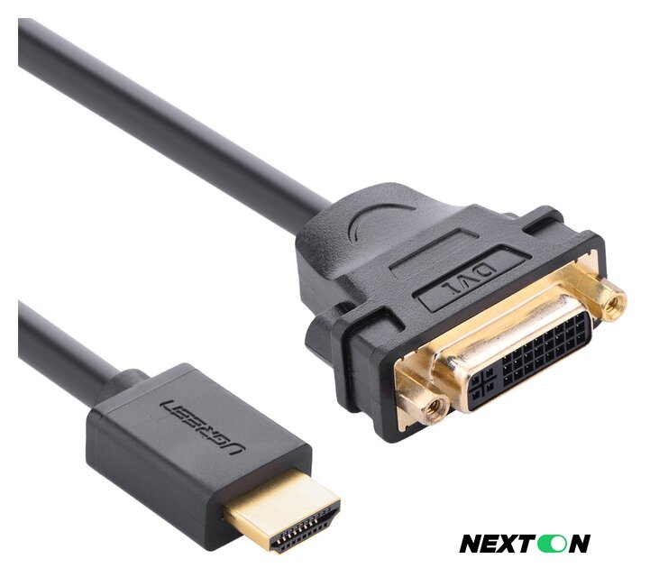 Кабель Ugreen 20136 HDMI - DVI (0.22 м, черный) - Изображение №1 — Интернет-магазин Nexton