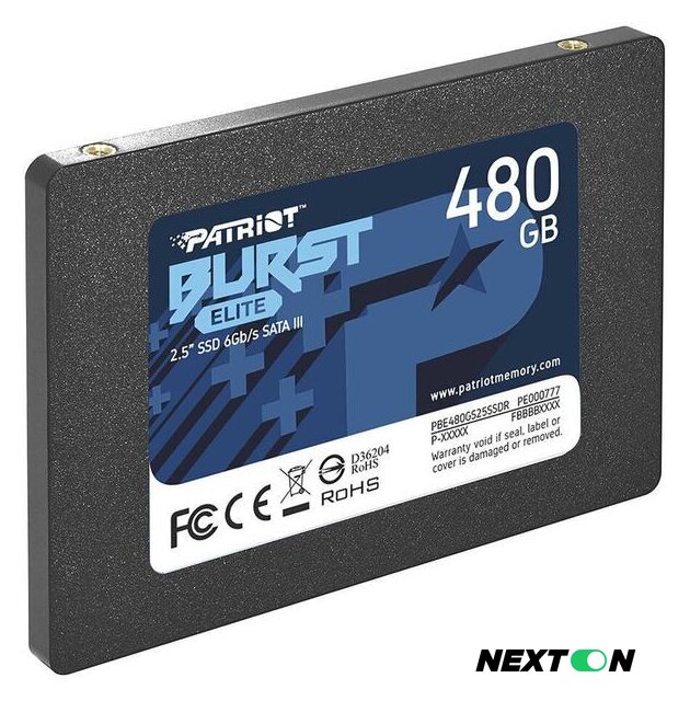 SSD Patriot Burst Elite 480GB PBE480GS25SSDR - Изображение №3 — Интернет-магазин Nexton