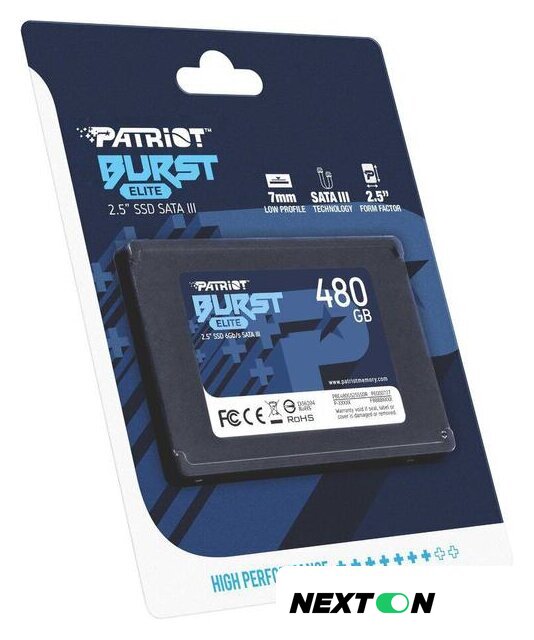 SSD Patriot Burst Elite 480GB PBE480GS25SSDR - Изображение №7 — Интернет-магазин Nexton