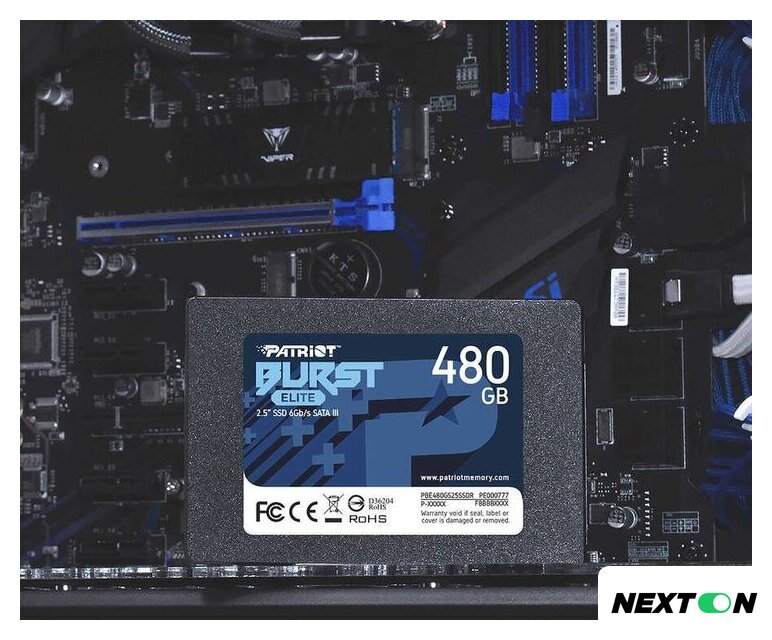 SSD Patriot Burst Elite 480GB PBE480GS25SSDR - Изображение №4 — Интернет-магазин Nexton